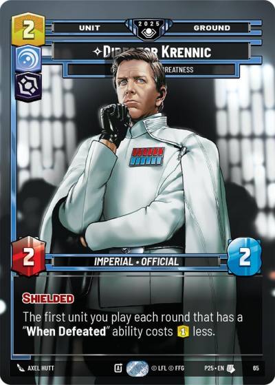 Director Krennic - On the Verge of Greatness 65 Organized Play Promos Star Wars card