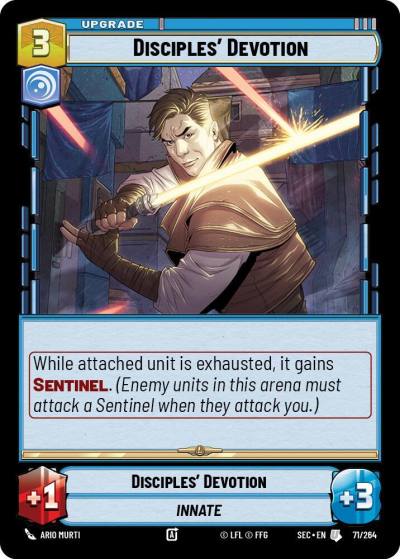 Disciples' Devotion 71/264 Secrets of Power Star Wars card