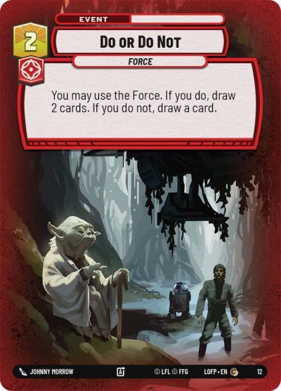 Do or Do Not 12 Organized Play Promos Star Wars card