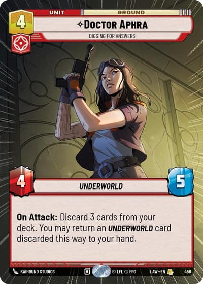 Doctor Aphra - Digging for Answers (Hyperspace) 458 A Lawless Time Star Wars card