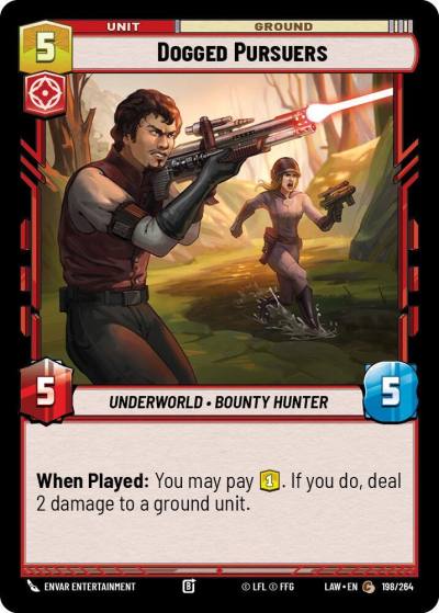Dogged Pursuers 198/264 A Lawless Time Star Wars card