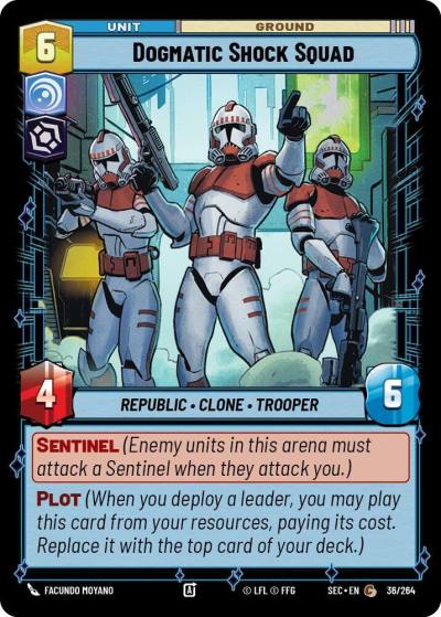 Dogmatic Shock Squad 36/264 Secrets of Power Star Wars card