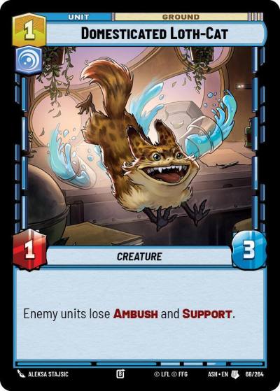 Domesticated Loth-Cat 68/264 Ashes of the Empire Star Wars card