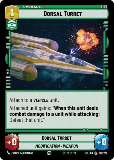 Dorsal Turret 120/262 Jump to Lightspeed Star Wars card