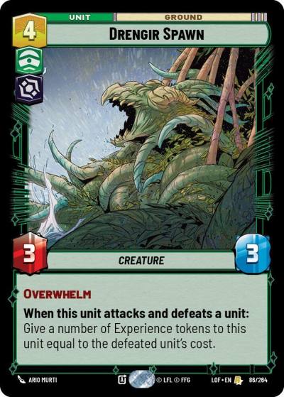 Drengir Spawn 086/264 Legends of the Force Star Wars card