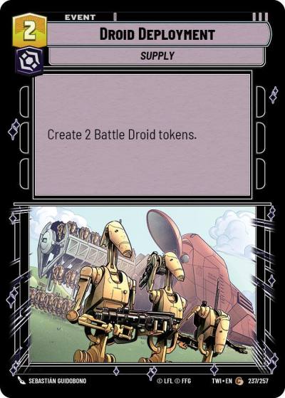 Droid Deployment 237/257 Twilight of the Republic Star Wars card