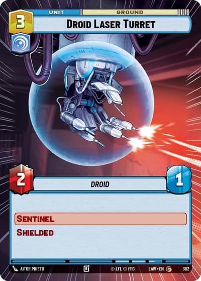 Droid Laser Turret (Hyperspace) 382 A Lawless Time Star Wars card