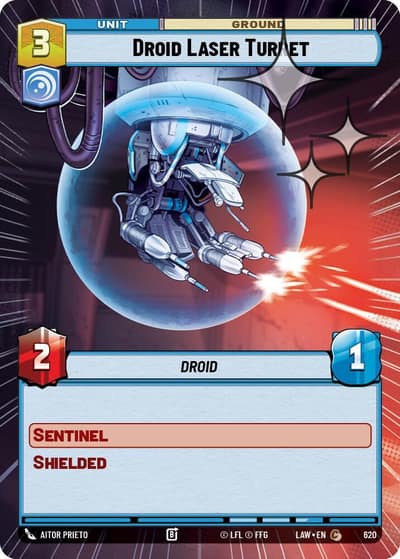 Droid Laser Turret (Hyperspace Foil) 620 A Lawless Time Star Wars card