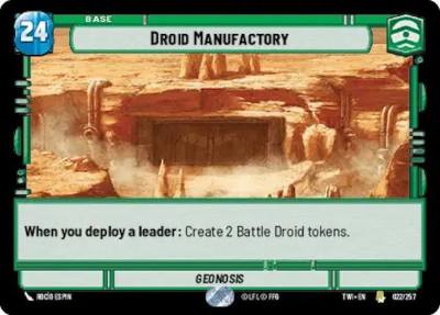 Droid Manufactory 022/257 Twilight of the Republic Star Wars card
