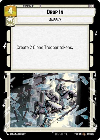 Drop In 251/257 Twilight of the Republic Star Wars card