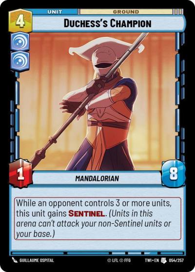 Duchess's Champion 054/257 Twilight of the Republic Star Wars card