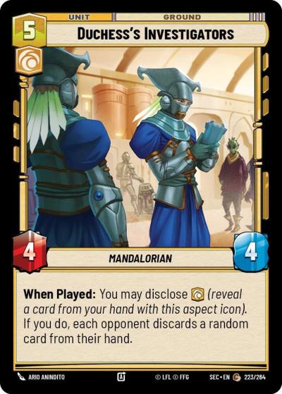 Duchess's Investigators 223/264 Secrets of Power Star Wars card