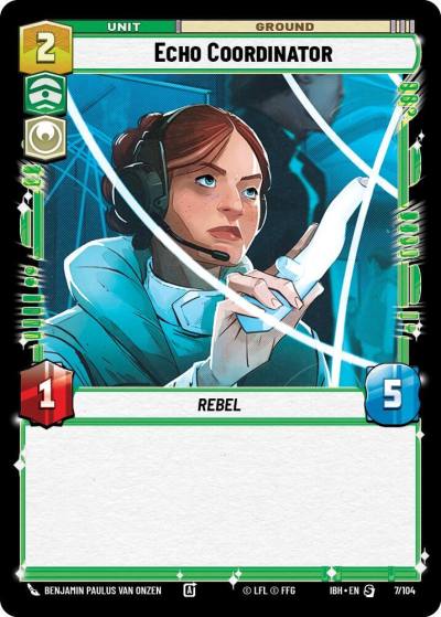 Echo Coordinator 7/104 Intro Battle Hoth Star Wars card