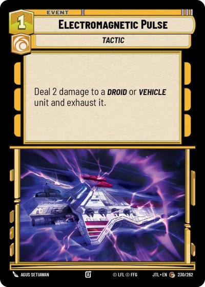 Electromagnetic Pulse 230/262 Jump to Lightspeed Star Wars card