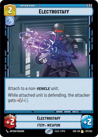 Electrostaff 071/252 Spark of Rebellion Star Wars card