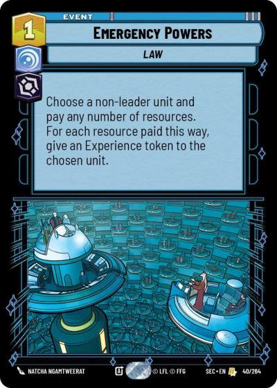 Emergency Powers 40/264 Secrets of Power Star Wars card