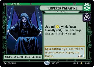 Emperor Palpatine - Galactic Ruler 006/252 Spark of Rebellion Star Wars card