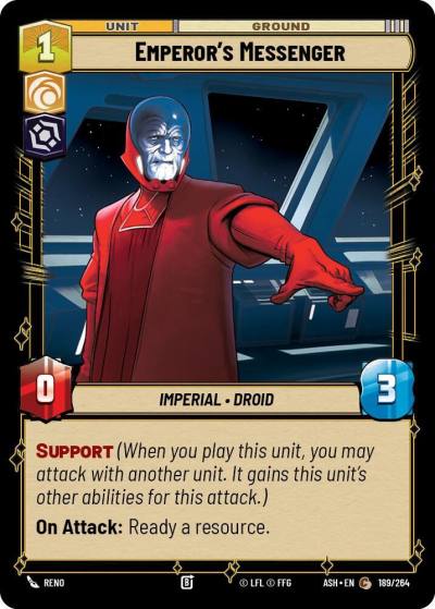 Emperor's Messenger 189/264 Ashes of the Empire Star Wars card