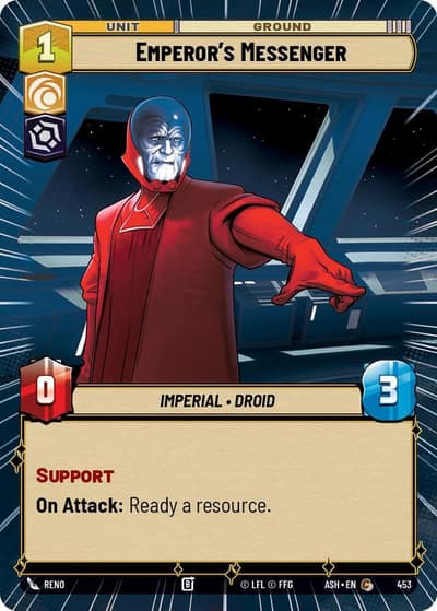 Emperor's Messenger (Hyperspace) 453 Ashes of the Empire Star Wars card