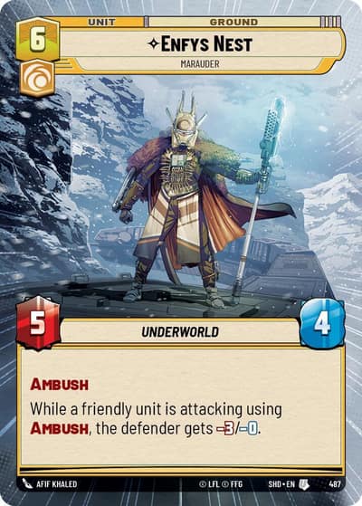 Enfys Nest - Marauder (Hyperspace) 487 Shadows of the Galaxy Star Wars card