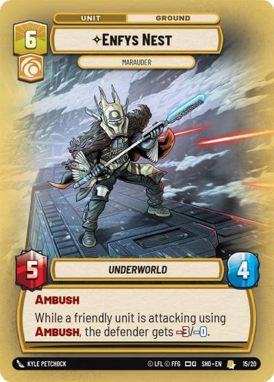 Enfys Nest - Marauder 15/20 Shadows of the Galaxy: Weekly Play Promos Star Wars card