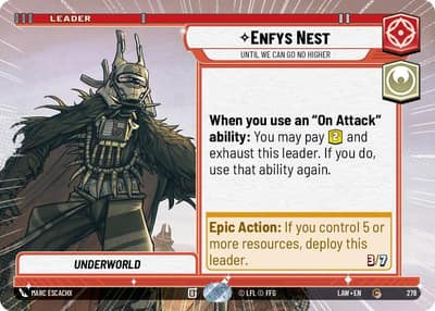 Enfys Nest - Until We Can Go No Higher (Hyperspace) 278 A Lawless Time Star Wars card