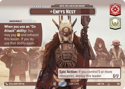 Enfys Nest - Until We Can Go No Higher (Showcase) 780 A Lawless Time Star Wars card