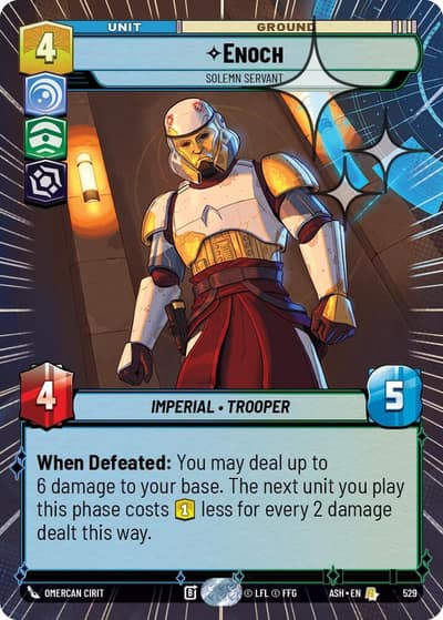 Enoch - Solemn Servant (Hyperspace Foil) 529 Ashes of the Empire Star Wars card