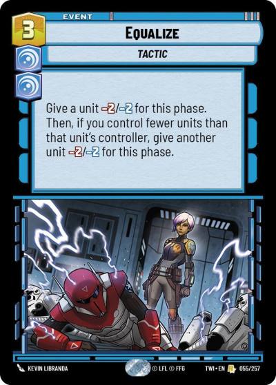 Equalize 055/257 Twilight of the Republic Star Wars card