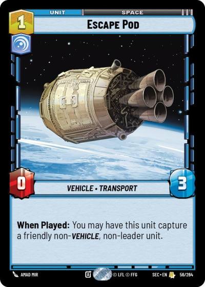 Escape Pod 56/264 Secrets of Power Star Wars card