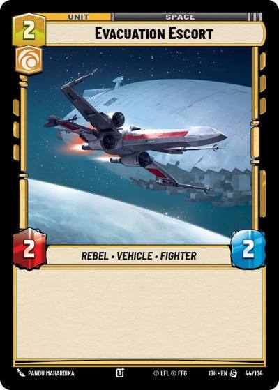 Evacuation Escort (44/104) 44/104 Intro Battle Hoth Star Wars card