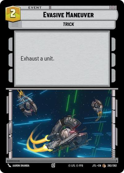 Evasive Maneuver 262/262 Jump to Lightspeed Star Wars card