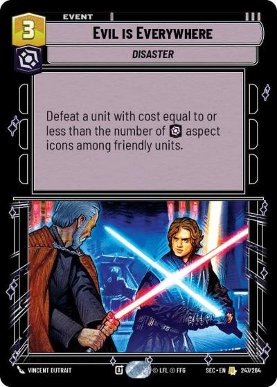 Evil is Everywhere 247/264 Secrets of Power Star Wars card