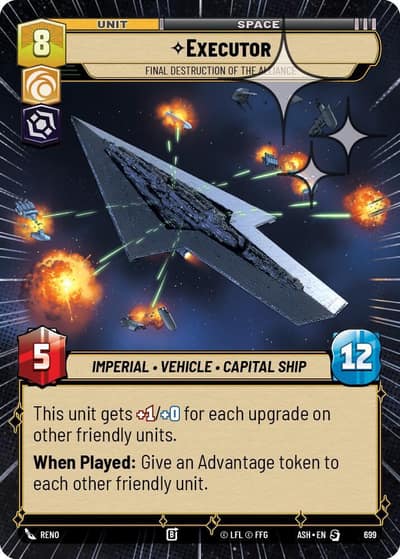 Executor - Final Destruction of the Alliance (Hyperspace Foil) 699 Ashes of the Empire Star Wars card