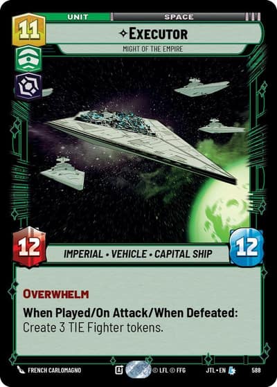 Executor - Might of the Empire (Foil) 588 Jump to Lightspeed Star Wars card