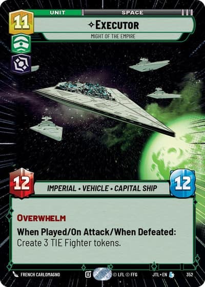 Executor - Might of the Empire (Hyperspace) 352 Jump to Lightspeed Star Wars card