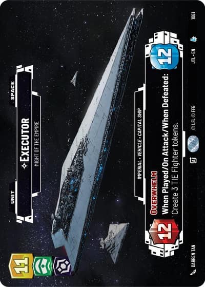 Executor - Might of the Empire (Prestige Foil) 1061 Jump to Lightspeed Star Wars card