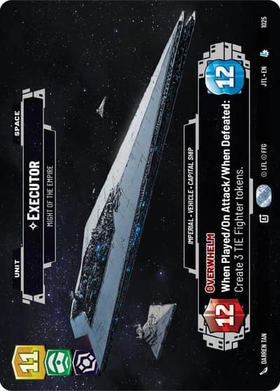 Executor - Might of the Empire (Prestige) 1025 Jump to Lightspeed Star Wars card