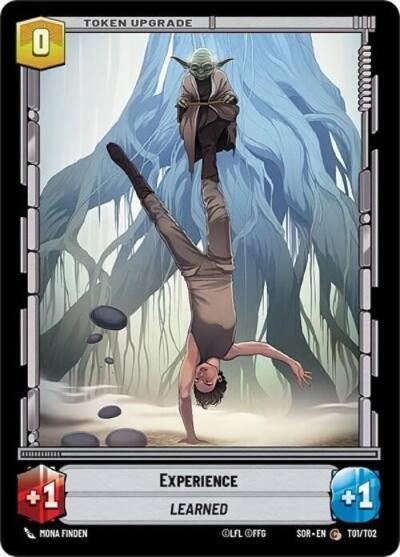 Experience // Shield T01 // T02 Spark of Rebellion Star Wars card