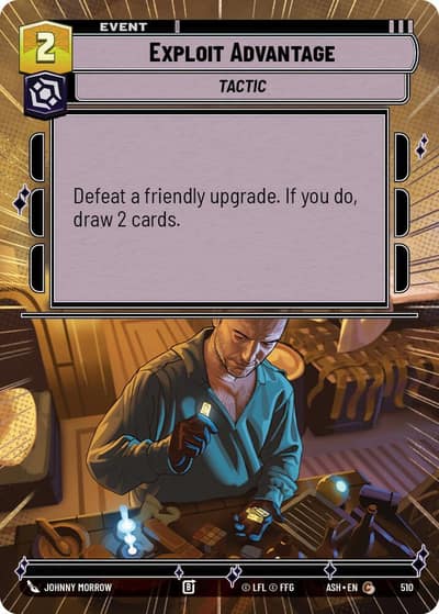 Exploit Advantage (Hyperspace) 510 Ashes of the Empire Star Wars card