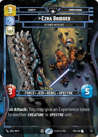 Ezra Bridger - Attuned With Life 77 Organized Play Promos Star Wars card