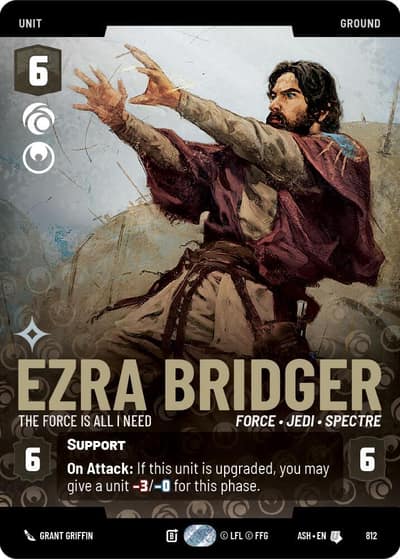 Ezra Bridger - The Force is All I Need (Prestige) 812 Ashes of the Empire Star Wars card