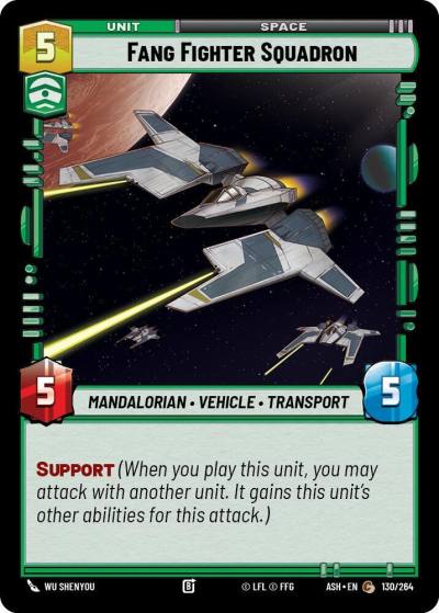 Fang Fighter Squadron 130/264 Ashes of the Empire Star Wars card