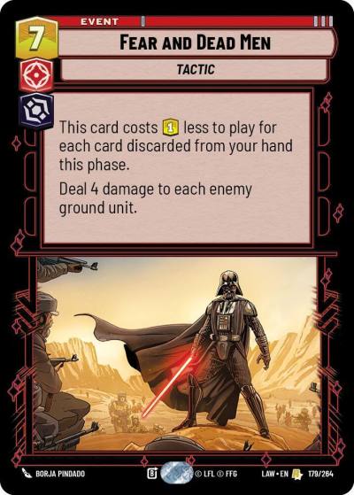 Fear and Dead Men 179/264 A Lawless Time Star Wars card