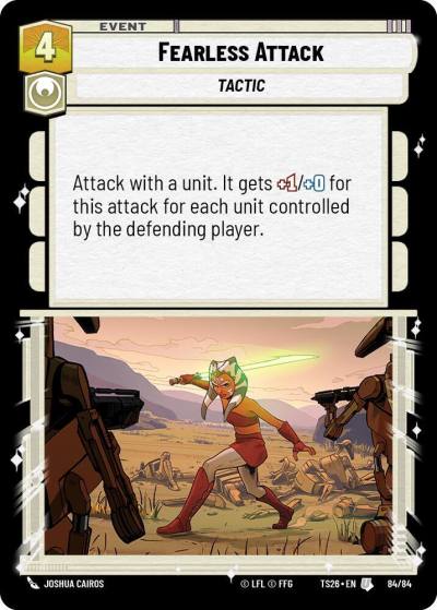 Fearless Attack 84/84 Twin Suns Star Wars card