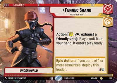 Fennec Shand - Ready for War (Hyperspace) 266 Ashes of the Empire Star Wars card