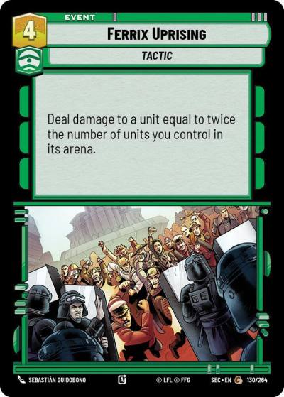 Ferrix Uprising 130/264 Secrets of Power Star Wars card