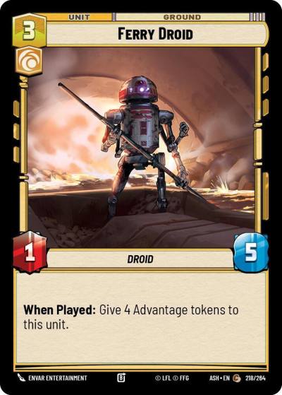 Ferry Droid 218/264 Ashes of the Empire Star Wars card