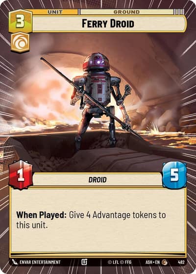 Ferry Droid (Hyperspace) 482 Ashes of the Empire Star Wars card