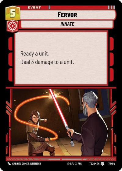 Fervor 72/84 Twin Suns Star Wars card
